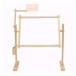 Adjustable Wooden Cross Stitch Frame Stand 360° Rotating Embroidery Holder