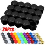 17mm/19mm/21mm 20Pcs Alloy Wheel Nut Bolt Covers Caps Universal Set For Any Car