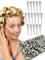 50Pcs Professional Ladies Salon Fixed Hair Pin 5.5cm Curl Metal Hair Clips...