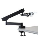 AmScope Articulating Stand with Clamp and Focusing Rack for Stereo Microscopes