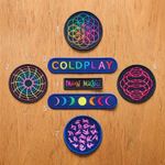 Coldplay Patches ~ Moon Music of the Spheres Higher Power badge BTS patch badges