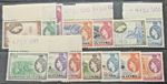 TRISTAN DE CUNHA 1954 POSTAGE STAMPS SG14-27 UMM MAINLY MARGINAL CAT.£104