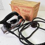 Vintage Mid Century  Hotpoint "Plus Five" Iron 1950s With Box &  Wylex Plug