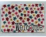 Large Welcome Little Flowers Latch Hook Rug Kit NEW 102x69cm