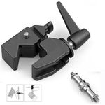 Super Clamp 1/4" 3/8" Reversible Stud Camera Light Photo Studio Video Mount Set