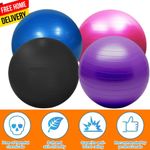 Yoga Ball Exercise Gym Core Fitness Swiss Pilates Anti-Burst Training Birthing