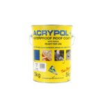 Cromar Acrypol+ Waterproof Roof Coating w/ Fibre Single Coat - Grey Black White