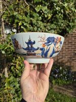 lovely Large 8" Chinese Antique Porcelain 18thc Imari Colours Kangxi? Bowl AF