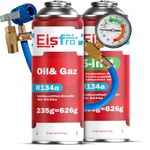 Refrigerant EISFRO R134a+5-in-1 R134a Air Conditioner Replacement Gas SET Hose Oil