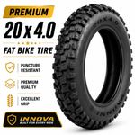 Innova Premium 20 x 4.0 Heavy Duty Fat Tyre - Unbelievable Puncture Protection