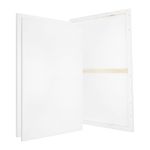 Stretched Canvas, 3 Pcs 30" x 20" Rectangle Canvas for Painting, White