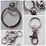 Lobster Swivel Clasps with Ring Clips Bag Key Hook Findings chain Keychain 38 mm