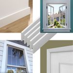 UPVC Plastic Trim 1m Long- White Architrave Skirting Board Window Finishing Trim