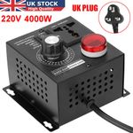 AC 220V 4000W Variable Voltage Regulator Speed Motor Fan Control Controller UK