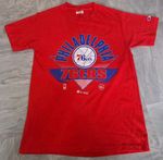 NBA Philadelphia 76ers T-Shirt Short Sleeve NBA Basketball Team By Champion M