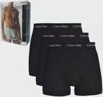 Men's Calvin Klein  CK 3 Pack  Trunk Boxer Brief,  ALL BLACK