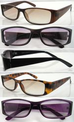 Women' UV400 Sun-Reader Tinted Lens Reading Glasses Comfort Wide Arm Design SL23