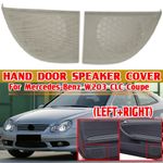 For MERCEDES C-CLASS Coupe CL203 RH & LH Door Speaker Grille Cover Trim Grey UK