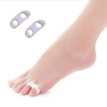 2pcs Little Toe Separator Soft Gel Bunion Spreader Corrector Pain Relief UK Corn