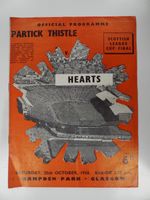 PARTICK THISTLE v HEARTS  | 1958/1959 | SCOTTISH LEAGUE CUP FINAL | 25 OCT 1958