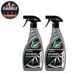 2 x Turtle Wax Wheel Cleaner Restores Instant Alloy Shine Clear Brake Dust 500ml