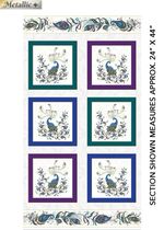 Peacock Flourish - Table Set Quilt Kit, From Juberry Fabrics, Ann Lauer - New
