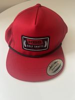 NWOT Red KBS Golf Shafts Est 2008 SnapBack Golf Hat Rope Trucker