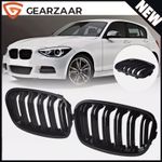 Gloss Black Front Kidney Grill Grille For BMW F20 F21 1 Series 2011-2014 Pre-LCI