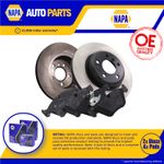2x Solid Brake Discs and Pads fits FIAT 500 312 1.2 Front 07 to 15 240mm Set New