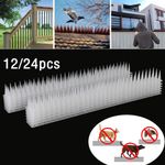 12/24pc Fence Wall Spikes Garden Security Repellent Burglar Anti Cats Climb Bird