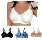 Ex Marks Nursing Maternity Bra White Non Wire Multi-Way Strap Non Padded Flexi