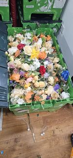 Artificial Flowers Job Lot Bundle Mixed Colours wedding decor partydecor florist