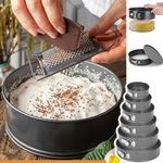 Set Of 6 Round Cake Making Tins Non Stick Baking Bake Tray Home Party Wedding UK