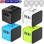 Universal Travel Adapter Worldwide Multi Plug charger UK EU AU US with USB Port