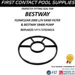 Star Seal for Bestway Flowclear 2006 L/H Sand Filter Pool & 58400 Pump-13.2cm UK