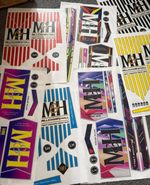cricket bat stickers 3d embossed