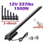 1500N Electric Linear Actuator Motor 12V 2inch~40inch Waterproof Remote 337lbs