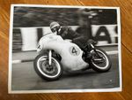Original 50's TT Races Press Photograph 8.5" x 6.5"  Mike Hailwood  Norton