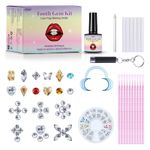 Tooth Gem Kit, DIY Tooth Gems, Sparkling Tooth Gems with 60 Crystals for Teeth 