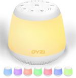 DYZI Portable White Noise Machine Baby Adults Kids Sleep Aid 24 Sounds RGB Light