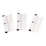 Ellbee, Caravan, Motorhome, Boat Door Hinge, Right Hand White Set of 3