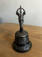 Antique Tibetan Vajra Monk Bell Metal 15 cm Esoteric Buddhism Ritual Tool