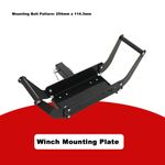 Mobile Winch Mount 2" Receiever Hitch Winch Mounting Plate 17,000lb