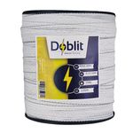 ELECTRIC FENCE TAPE 40mm White 200m Poly Fencing Horse Ribbon