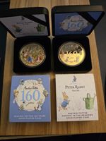 2026 Peter Rabbit,  Harvest In Meadows & 160 Years Boxed 50c coins With COA's