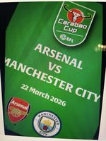 ARSENAL v MANCHESTER CITY CARABAO CUP FINAL PROGRAMME 2026 - PRE-ORDER .