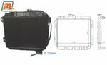FORD Cortina MK5 radiator OHC 1.6-2.0L (manual gearbox only, w/o oil cooler)