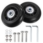 64x24mm Luggage Wheels, 64x24mm Suitcase Wheel Repair Kits Replacement