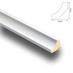Clean Pure White Scotia Beading Laminate 10 x 2.4m lengths Edging Trim Quadrant