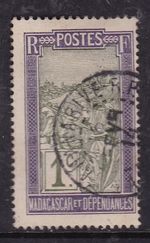 Madagascar 1914 ANTANARIVO POSTMARK on Transport 1c VGC